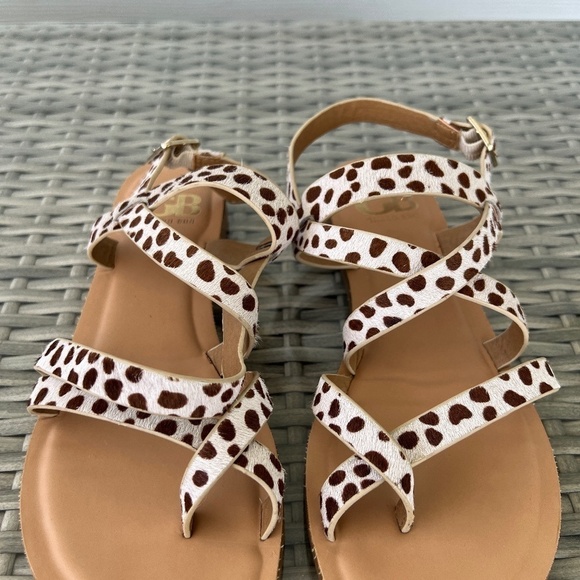 Gianni Bini Calf Hair Strappy Sandals Size 6 - Picture 3 of 12